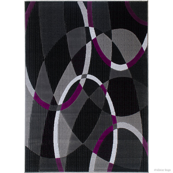 Latitude Run® Abstract Purple Area Rug & Reviews Wayfair